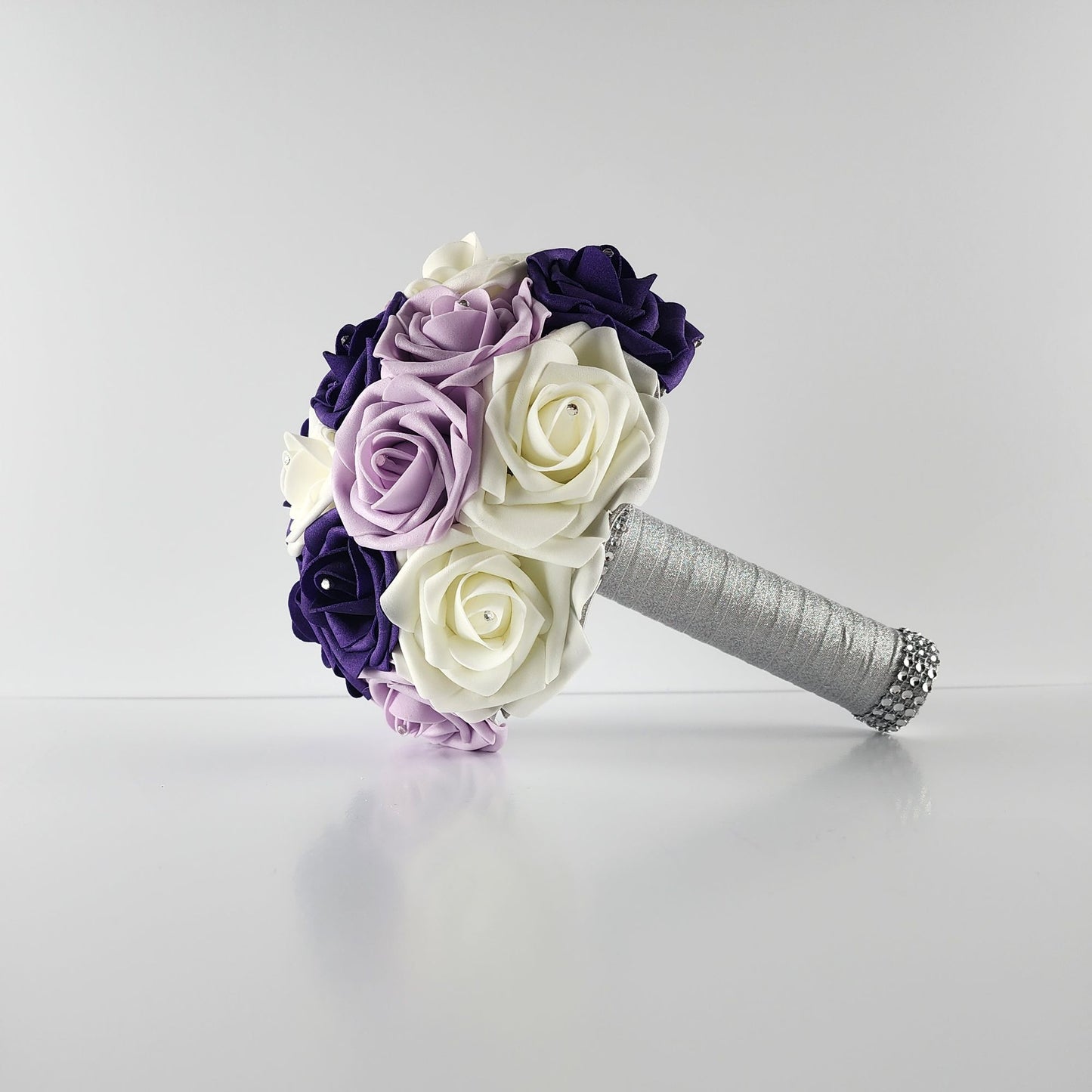 Purple, Lilac, Ivory Bridal Bouquet