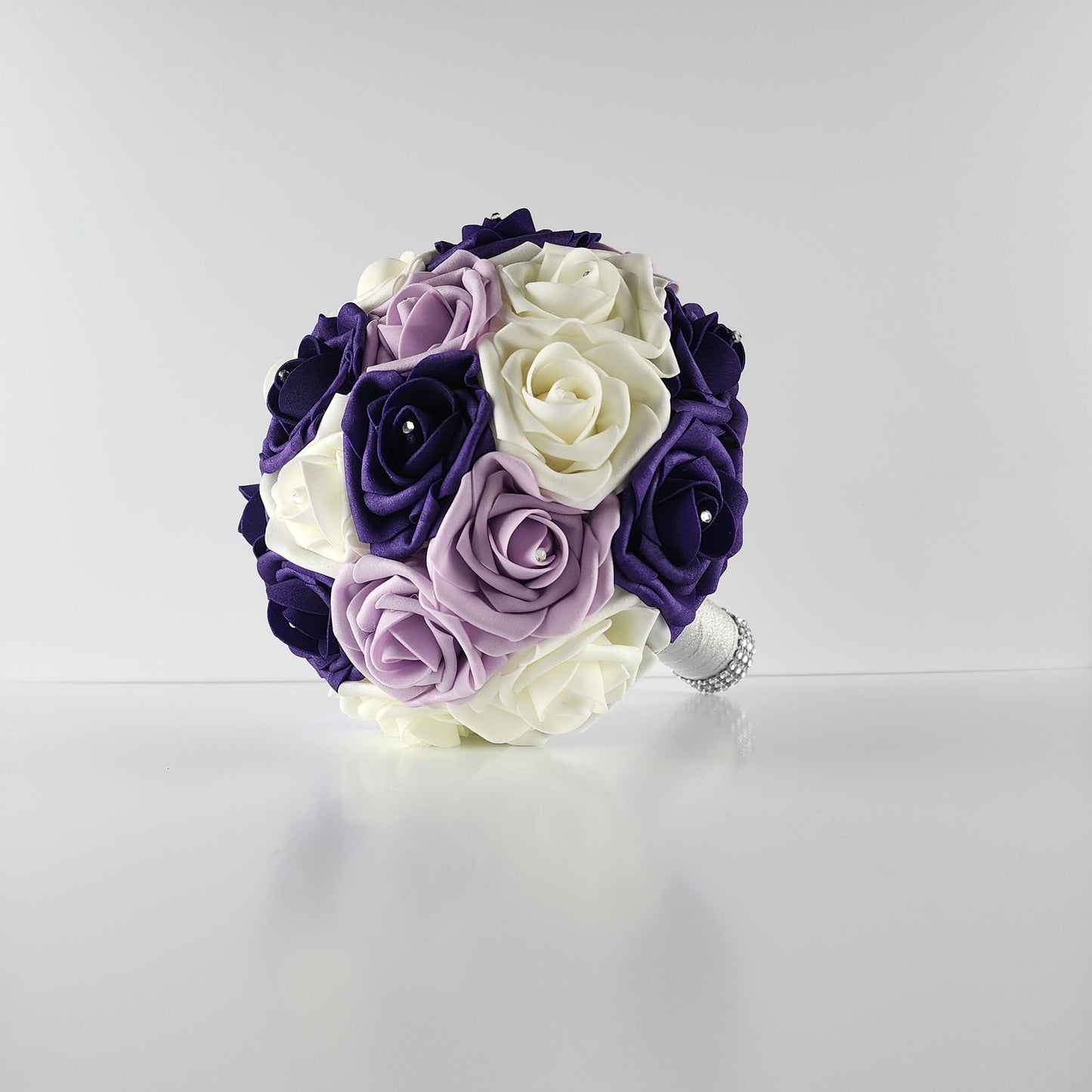 Purple, Lilac, Ivory Bridal Bouquet