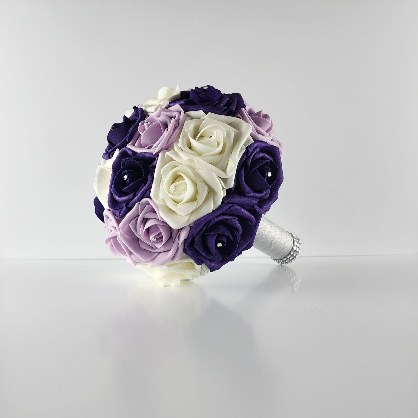 Purple, Lilac, Ivory Bridal Bouquet