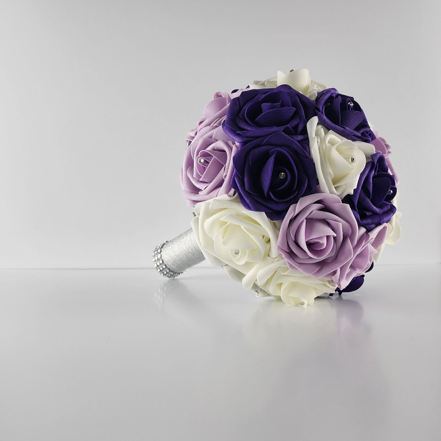 Purple, Lilac, Ivory Bridal Bouquet