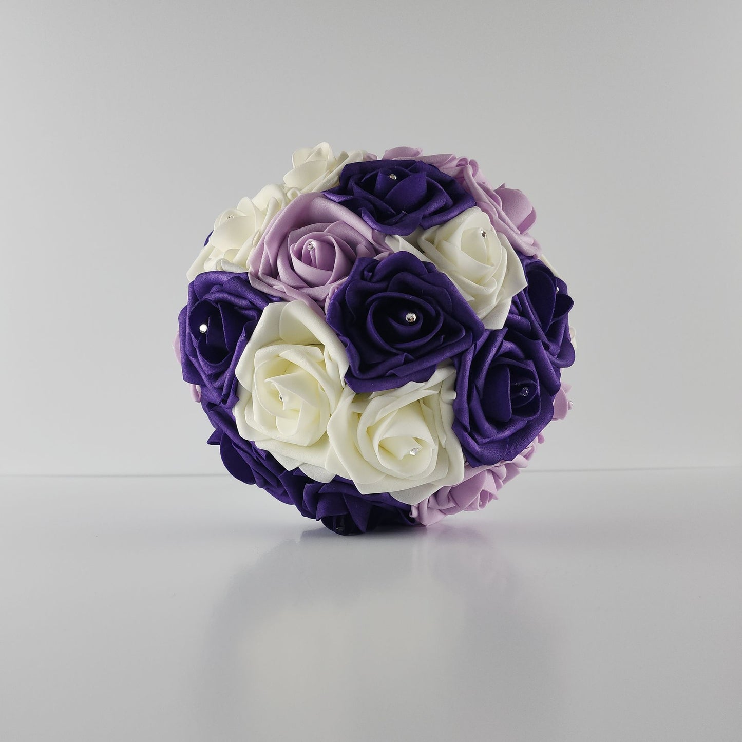 Purple, Lilac, Ivory Bridal Bouquet