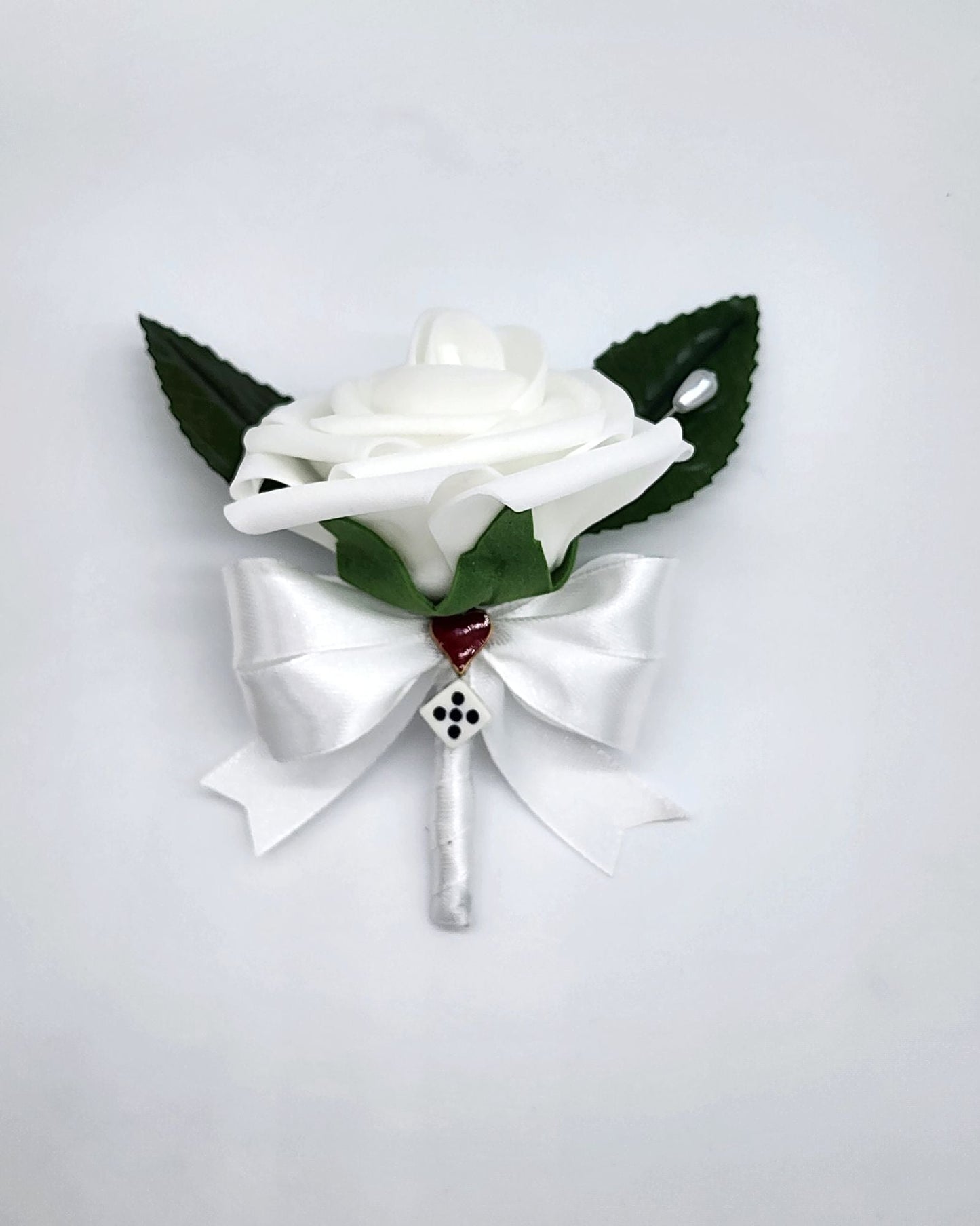 Las Vegas Red Black, and White Boutonnieres and Corsages S
