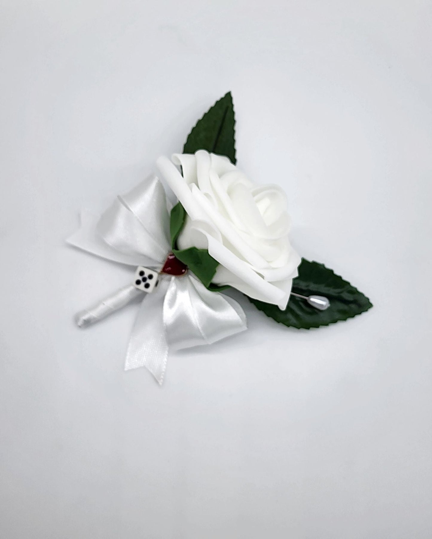 Las Vegas Red Black, and White Boutonnieres and Corsages S
