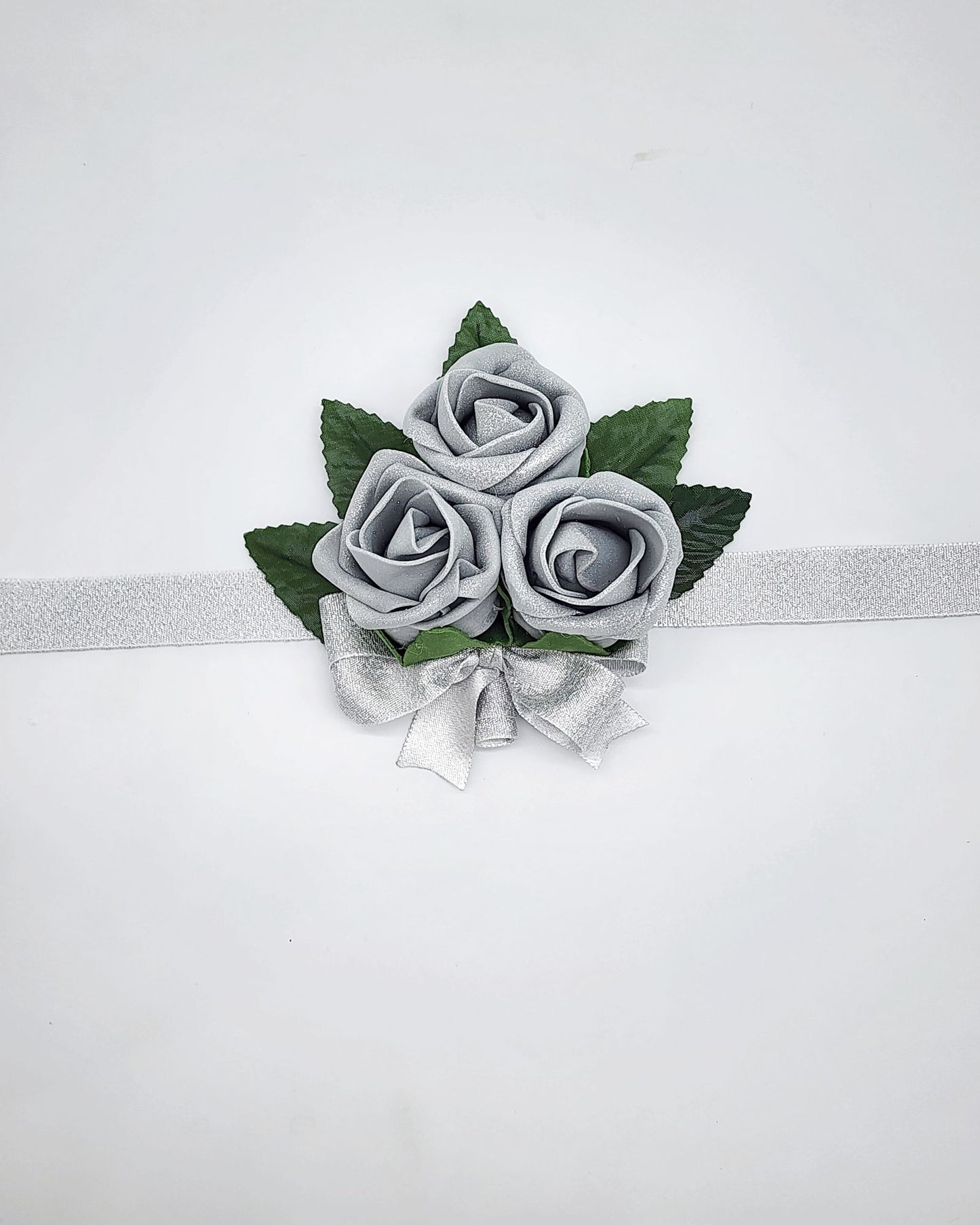 Silver Boutonnieres and Corsages