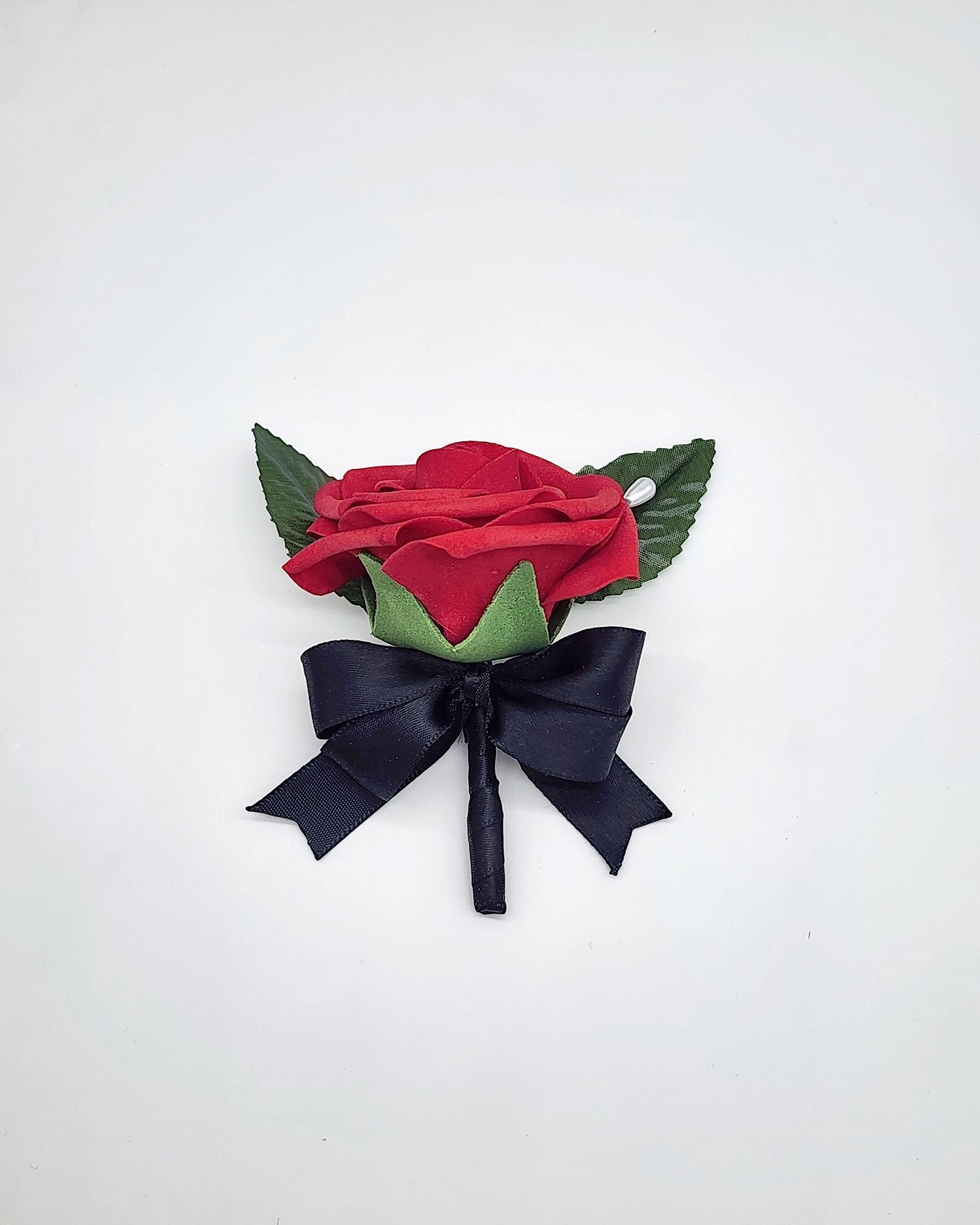 Red And Black Boutonnieres And Corsages,27 Colors Available, Corsages Available In Pin On And Wrist,Matching Bouquets Available