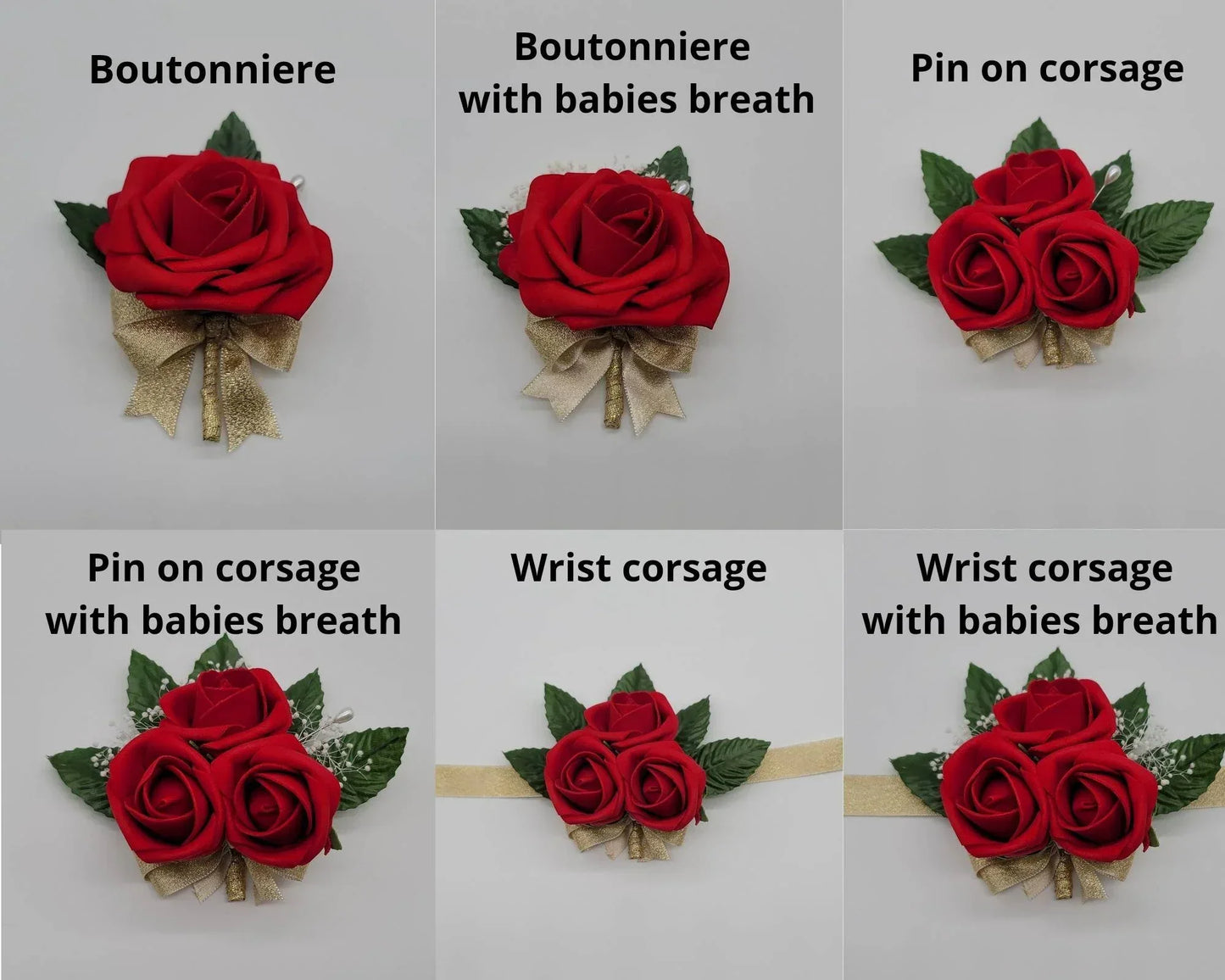 Dusty Rose and Ivory Boutonnieres and Corsages