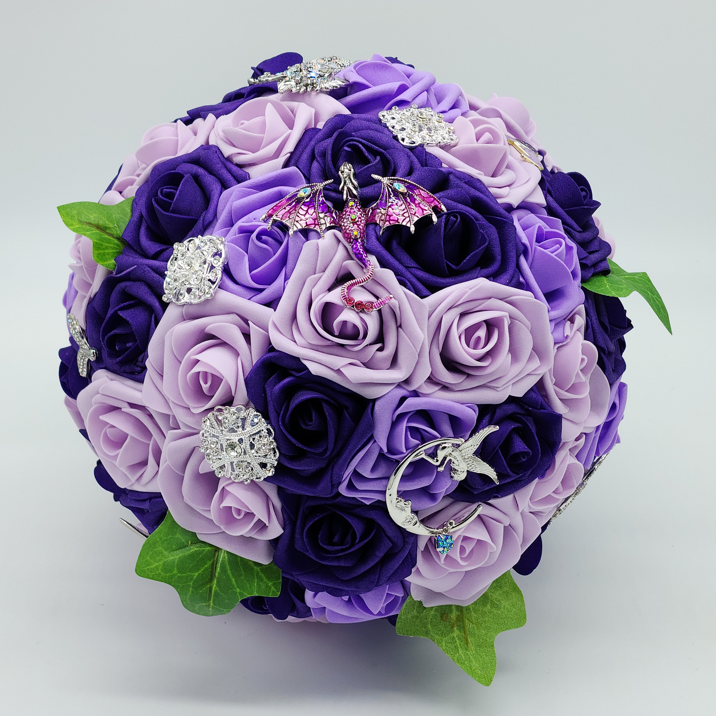 Fantasy Sword Bridal Bouquet, Purple Bouquet