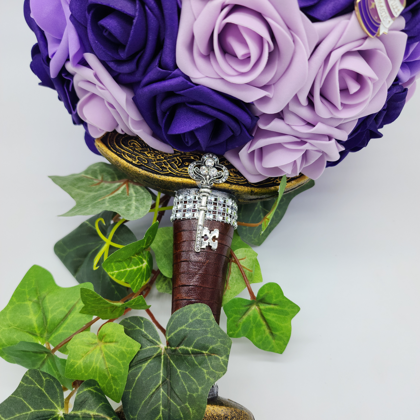 Fantasy Sword Bridal Bouquet, Purple Bouquet