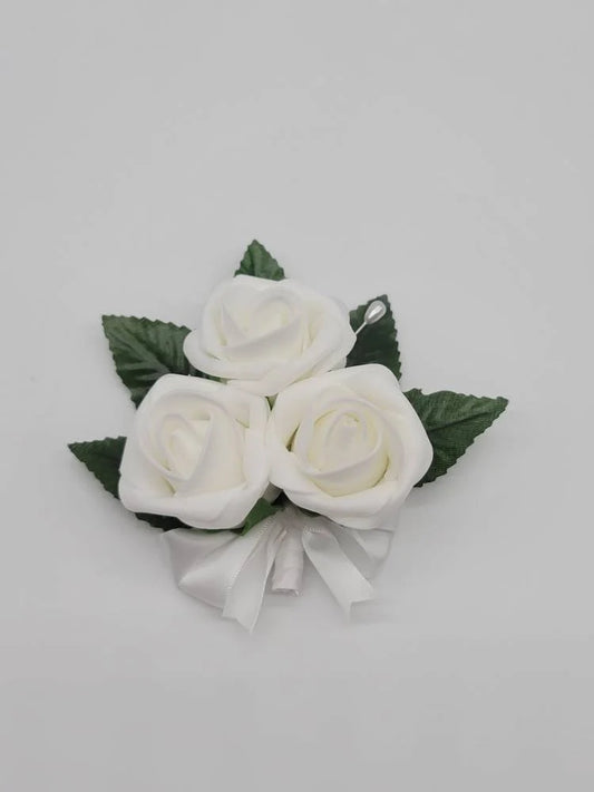 White Boutonnieres and Corsages